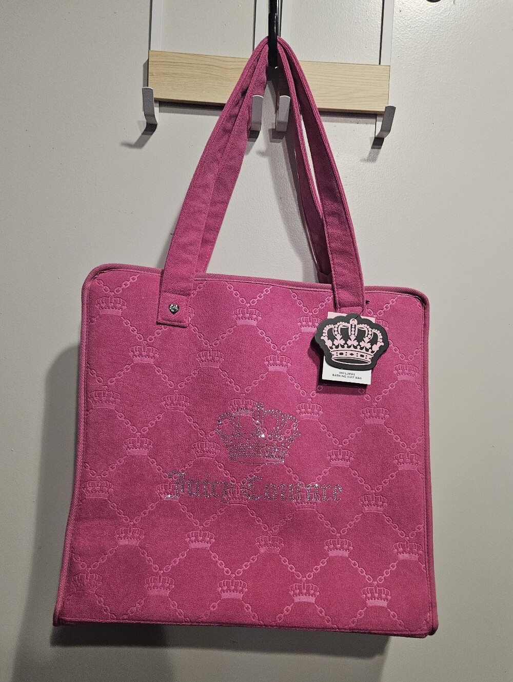 Juicy Couture Beach Tote With FREE Bathing Suit Bag NWT